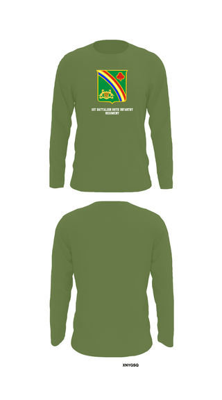 Long Sleeve Performance Shirt, 1st Battalion 69th Infantry Regiment, Army, Teamtime, Team time, sublimation, custom sports apparel, team uniforms, spirit wear, spiritwear, sports uniforms, custom shirts, team store, custom team store, fundraiser sports, apparel fundraiser
