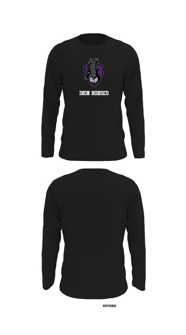 Long Sleeve Performance Shirt, Iron Horses, Men's Lacrosse, Teamtime, Team time, sublimation, custom sports apparel, team uniforms, spirit wear, spiritwear, sports uniforms, custom shirts, team store, custom team store, fundraiser sports, apparel fundraiser