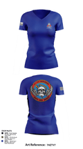 A Co, 2-13th Aviation Regiment 86069312 Women's Short Sleeve V-neck Shirt - 15