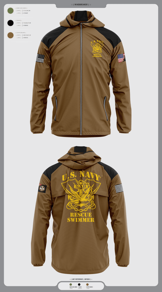 Windbreaker, Aircrew Rescue Swimmer, , Teamtime, Team time, sublimation, custom sports apparel, team uniforms, spirit wear, spiritwear, sports uniforms, custom shirts, team store, custom team store, fundraiser sports, apparel fundraiser