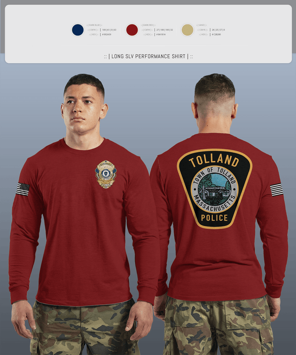 Long Sleeve Performance Shirt, Tolland Police Department, , Teamtime, Team time, sublimation, custom sports apparel, team uniforms, spirit wear, spiritwear, sports uniforms, custom shirts, team store, custom team store, fundraiser sports, apparel fundraiser
