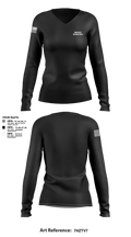 MONEY BADGERS 16296206 Women's Long Sleeve V-neck Shirt - 3