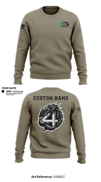 55th COMCAM 4th PLT 68871269 Crew Neck Sweatshirt - 3