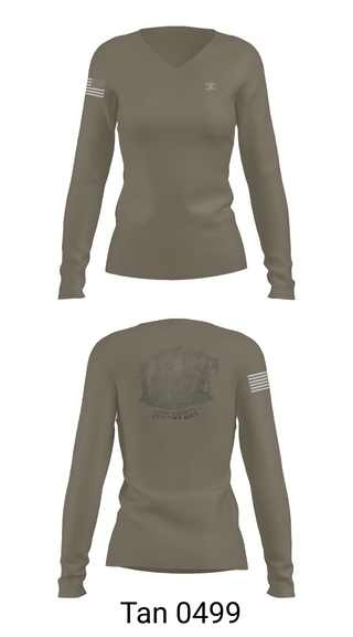 Womens Long Sleeve Vneck Shirt, Cook County Sheriff’s Department, , Teamtime, Team time, sublimation, custom sports apparel, team uniforms, spirit wear, spiritwear, sports uniforms, custom shirts, team store, custom team store, fundraiser sports, apparel fundraiser
