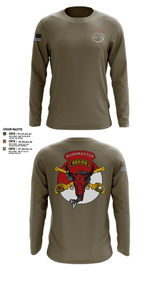Long Sleeve Performance Shirt, 1/113 CAV B-Troop, Army, Teamtime, Team time, sublimation, custom sports apparel, team uniforms, spirit wear, spiritwear, sports uniforms, custom shirts, team store, custom team store, fundraiser sports, apparel fundraiser