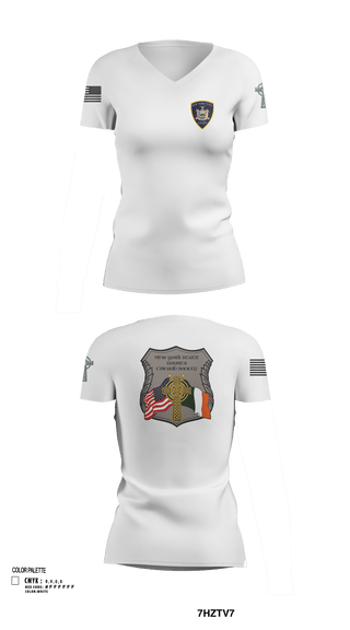 Womens Short Sleeve Vneck Shirt, NYS Court Officer, Police, Teamtime, Team time, sublimation, custom sports apparel, team uniforms, spirit wear, spiritwear, sports uniforms, custom shirts, team store, custom team store, fundraiser sports, apparel fundraiser