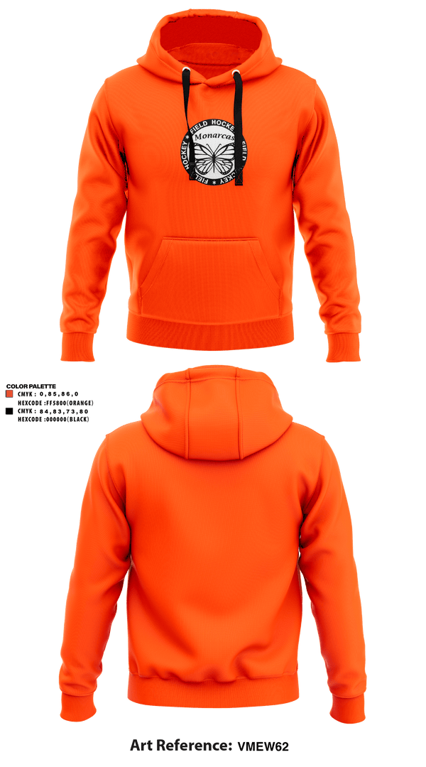 Hoodie, Monarcas, Field Hockey, Teamtime, Team time, sublimation, custom sports apparel, team uniforms, spirit wear, spiritwear, sports uniforms, custom shirts, team store, custom team store, fundraiser sports, apparel fundraiser
