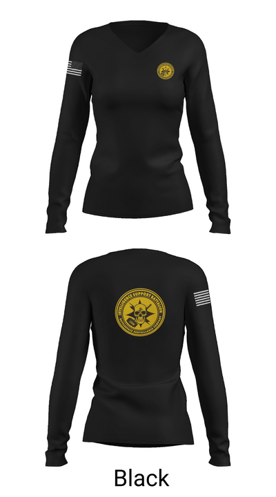 Battlespace Surveillance Company 38169754 Women's Long Sleeve V-neck Shirt - 37