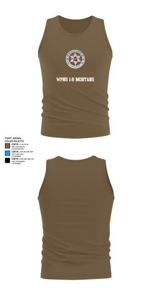 Tank Top, Wpns 1/8 Mortars, , Teamtime, Team time, sublimation, custom sports apparel, team uniforms, spirit wear, spiritwear, sports uniforms, custom shirts, team store, custom team store, fundraiser sports, apparel fundraiser
