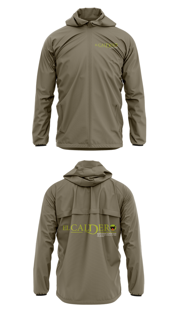 Windbreaker, El Caldero Restaurant Sport Bar, , Teamtime, Team time, sublimation, custom sports apparel, team uniforms, spirit wear, spiritwear, sports uniforms, custom shirts, team store, custom team store, fundraiser sports, apparel fundraiser