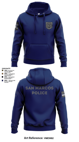Hoodie, San Marcos Police Drone Unit, Police, Teamtime, Team time, sublimation, custom sports apparel, team uniforms, spirit wear, spiritwear, sports uniforms, custom shirts, team store, custom team store, fundraiser sports, apparel fundraiser