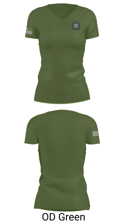 Defense Cortinating Element 97094891 Women's Short Sleeve V-neck Shirt - 48