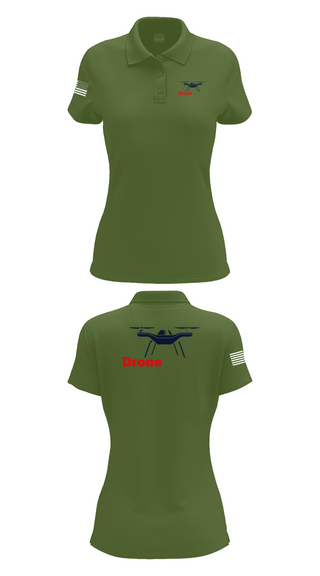 Womens Short Sleeve Performance Polo, DRONE RECON, , Teamtime, Team time, sublimation, custom sports apparel, team uniforms, spirit wear, spiritwear, sports uniforms, custom shirts, team store, custom team store, fundraiser sports, apparel fundraiser