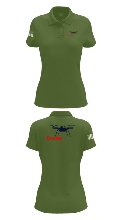 DRONE RECON 39947592 Women's Short Sleeve Performance Polo  - 25