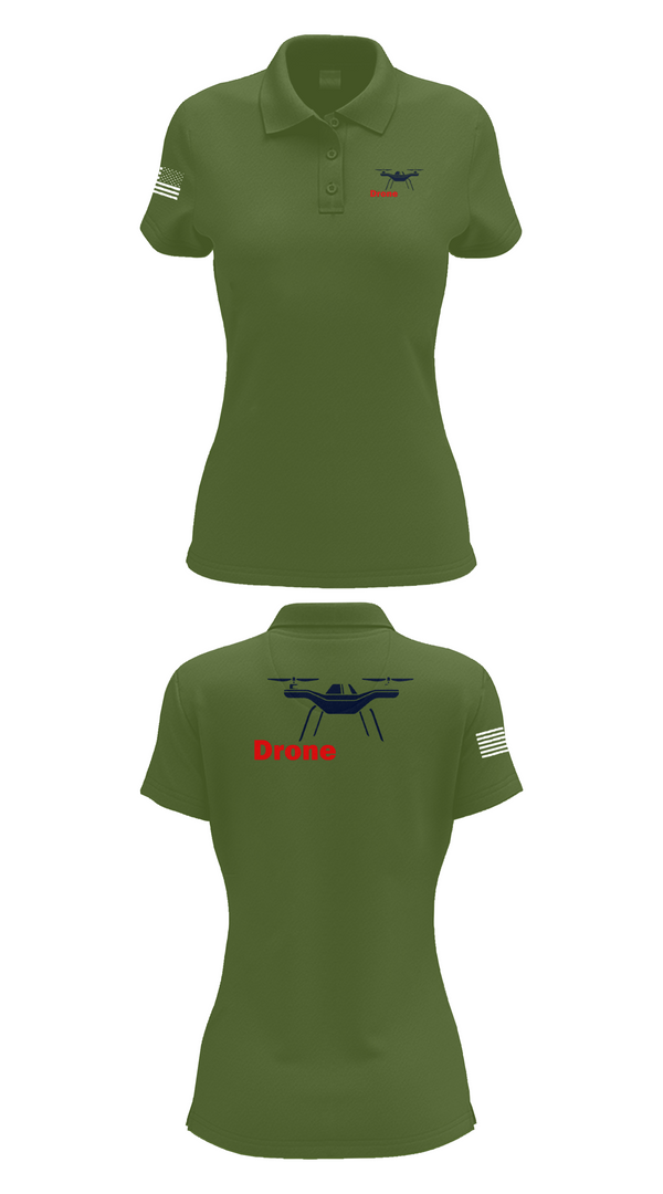 Womens Short Sleeve Performance Polo, DRONE RECON, , Teamtime, Team time, sublimation, custom sports apparel, team uniforms, spirit wear, spiritwear, sports uniforms, custom shirts, team store, custom team store, fundraiser sports, apparel fundraiser