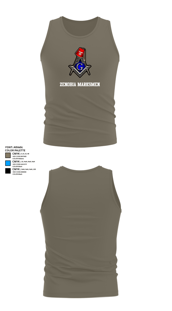 Tank Top, Zenobia Marksmen, , Teamtime, Team time, sublimation, custom sports apparel, team uniforms, spirit wear, spiritwear, sports uniforms, custom shirts, team store, custom team store, fundraiser sports, apparel fundraiser