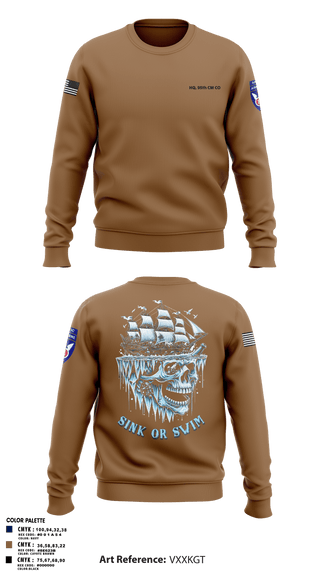 Crew Neck Sweatshirt, HQ, 95th CM CO, Army, Teamtime, Team time, sublimation, custom sports apparel, team uniforms, spirit wear, spiritwear, sports uniforms, custom shirts, team store, custom team store, fundraiser sports, apparel fundraiser