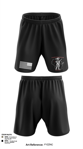 Athletic Shorts With Pockets, WIARNG Marksmanship, , Teamtime, Team time, sublimation, custom sports apparel, team uniforms, spirit wear, spiritwear, sports uniforms, custom shirts, team store, custom team store, fundraiser sports, apparel fundraiser