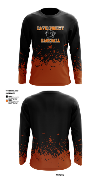 Long Sleeve Performance Shirt, David Prouty Panthers Baseball, Baseball, Teamtime, Team time, sublimation, custom sports apparel, team uniforms, spirit wear, spiritwear, sports uniforms, custom shirts, team store, custom team store, fundraiser sports, apparel fundraiser
