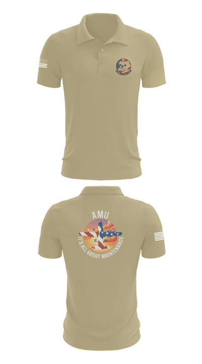910th AMXS 63315708 Short Sleeve Performance Polo - 87