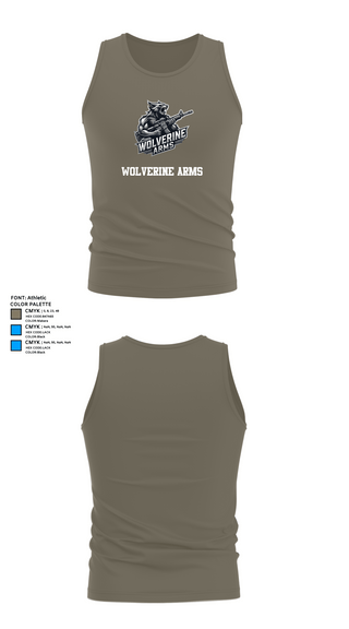 Tank Top, Wolverine Arms, , Teamtime, Team time, sublimation, custom sports apparel, team uniforms, spirit wear, spiritwear, sports uniforms, custom shirts, team store, custom team store, fundraiser sports, apparel fundraiser
