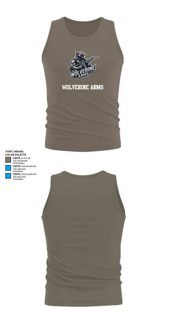 Tank Top, Wolverine Arms, , Teamtime, Team time, sublimation, custom sports apparel, team uniforms, spirit wear, spiritwear, sports uniforms, custom shirts, team store, custom team store, fundraiser sports, apparel fundraiser
