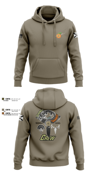 Hoodie, Seminole / Orange Crew, , Teamtime, Team time, sublimation, custom sports apparel, team uniforms, spirit wear, spiritwear, sports uniforms, custom shirts, team store, custom team store, fundraiser sports, apparel fundraiser