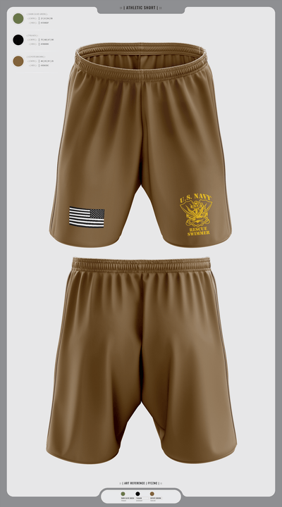 Aircrew Rescue Swimmer 89719017 Athletic Shorts With Pockets - 3