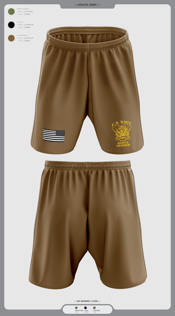 Athletic Shorts With Pockets, Aircrew Rescue Swimmer, , Teamtime, Team time, sublimation, custom sports apparel, team uniforms, spirit wear, spiritwear, sports uniforms, custom shirts, team store, custom team store, fundraiser sports, apparel fundraiser