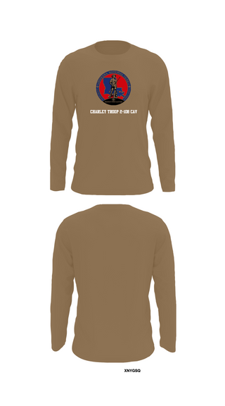 Long Sleeve Performance Shirt, Charley troop 2-108 CAV, , Teamtime, Team time, sublimation, custom sports apparel, team uniforms, spirit wear, spiritwear, sports uniforms, custom shirts, team store, custom team store, fundraiser sports, apparel fundraiser