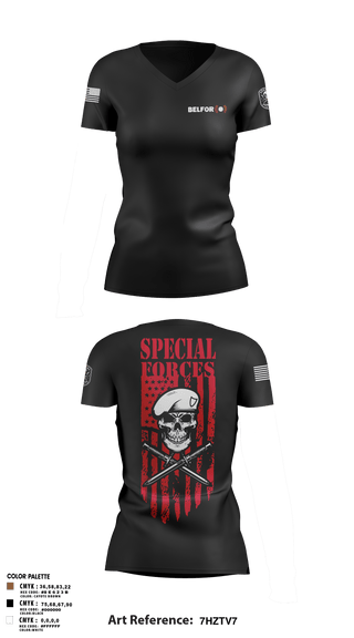 Womens Short Sleeve Vneck Shirt, Belfor, , Teamtime, Team time, sublimation, custom sports apparel, team uniforms, spirit wear, spiritwear, sports uniforms, custom shirts, team store, custom team store, fundraiser sports, apparel fundraiser