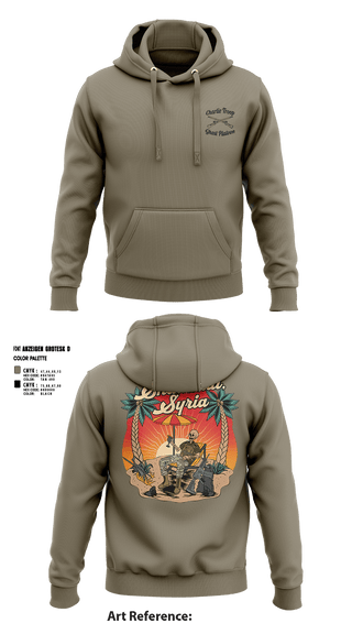 Hoodie, 1st PLT C TROOP 107 CAV, Army, Teamtime, Team time, sublimation, custom sports apparel, team uniforms, spirit wear, spiritwear, sports uniforms, custom shirts, team store, custom team store, fundraiser sports, apparel fundraiser