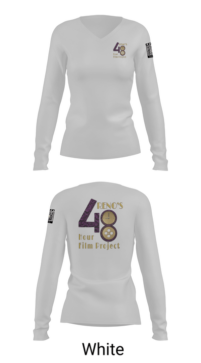 48 Hour Film Project 51622161 Women's Long Sleeve V-neck Shirt - 16