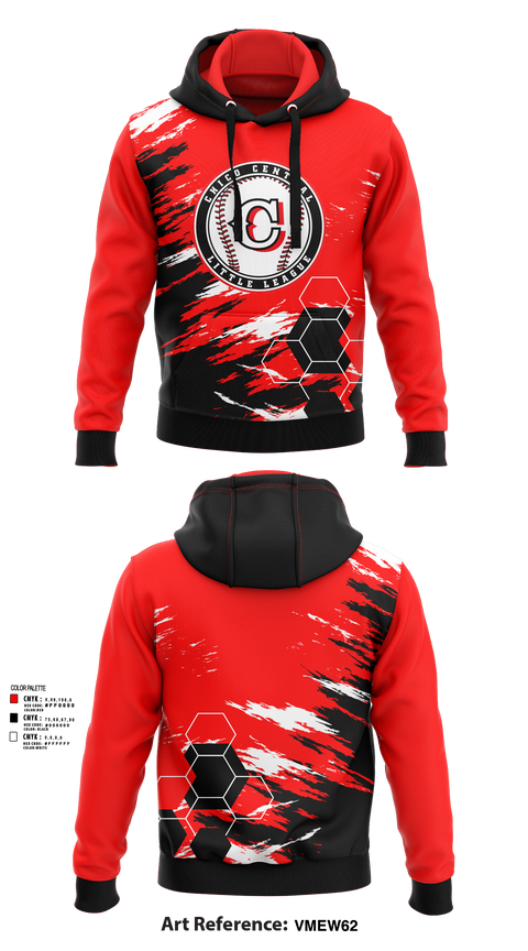 Hoodie, Chico Central Little League, Spirit Store, Teamtime, Team time, sublimation, custom sports apparel, team uniforms, spirit wear, spiritwear, sports uniforms, custom shirts, team store, custom team store, fundraiser sports, apparel fundraiser