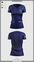 9th Civil Engineer Squadron 89211458 Women's Short Sleeve V-neck Shirt - 1