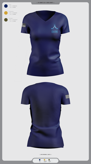 Womens Short Sleeve Vneck Shirt, 9th Civil Engineer Squadron, , Teamtime, Team time, sublimation, custom sports apparel, team uniforms, spirit wear, spiritwear, sports uniforms, custom shirts, team store, custom team store, fundraiser sports, apparel fundraiser