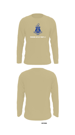 Long Sleeve Performance Shirt, Pershing Rifles Troop L-1, , Teamtime, Team time, sublimation, custom sports apparel, team uniforms, spirit wear, spiritwear, sports uniforms, custom shirts, team store, custom team store, fundraiser sports, apparel fundraiser