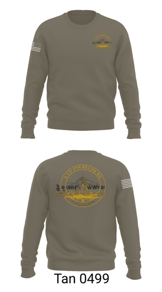 Crew Neck Sweatshirt, E Co 4th Recon BN, , Teamtime, Team time, sublimation, custom sports apparel, team uniforms, spirit wear, spiritwear, sports uniforms, custom shirts, team store, custom team store, fundraiser sports, apparel fundraiser