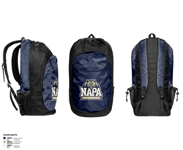 Gear Bag, Napa Grizzlies, Women's Lacrosse, Teamtime, Team time, sublimation, custom sports apparel, team uniforms, spirit wear, spiritwear, sports uniforms, custom shirts, team store, custom team store, fundraiser sports, apparel fundraiser