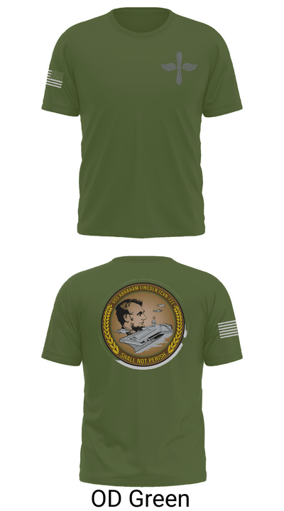 CVN 72 Abraham Lincoln 88368148 Old School Cotton Feel Shirt - 48