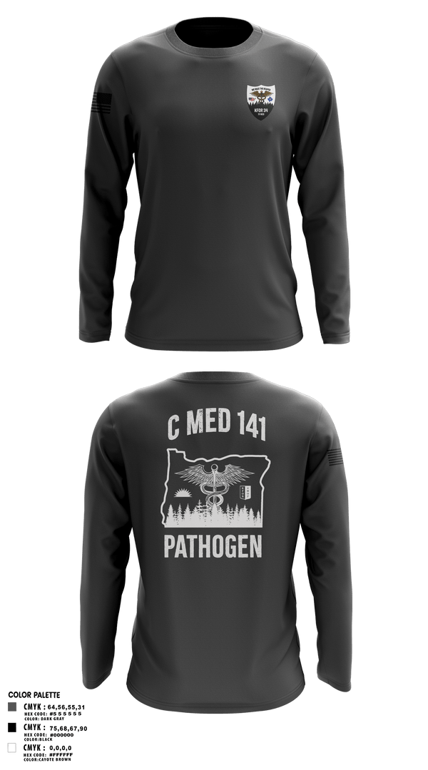 Long Sleeve Performance Shirt, C Med, National Guard, Teamtime, Team time, sublimation, custom sports apparel, team uniforms, spirit wear, spiritwear, sports uniforms, custom shirts, team store, custom team store, fundraiser sports, apparel fundraiser