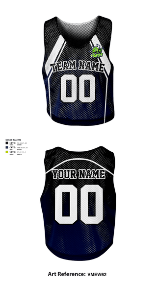 Northeast Toros Football 18068925 Mens Reversible Lacrosse Pinnie - 1