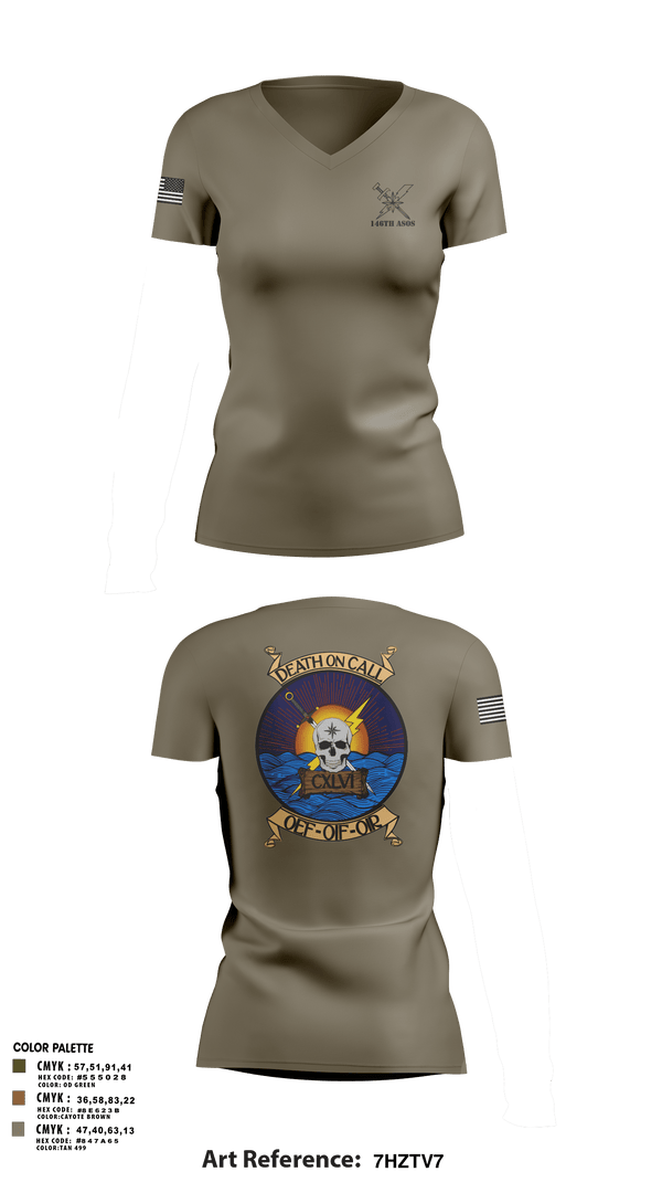 Womens Short Sleeve Vneck Shirt, 146th ASOS, Air Force, Teamtime, Team time, sublimation, custom sports apparel, team uniforms, spirit wear, spiritwear, sports uniforms, custom shirts, team store, custom team store, fundraiser sports, apparel fundraiser