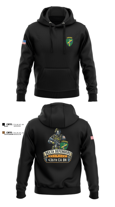 D Co 436th CA BN 62553628 Hoodie - 2