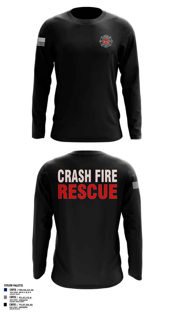 Long Sleeve Performance Shirt, ISA Air base Fire Dept., Fire Department, Teamtime, Team time, sublimation, custom sports apparel, team uniforms, spirit wear, spiritwear, sports uniforms, custom shirts, team store, custom team store, fundraiser sports, apparel fundraiser