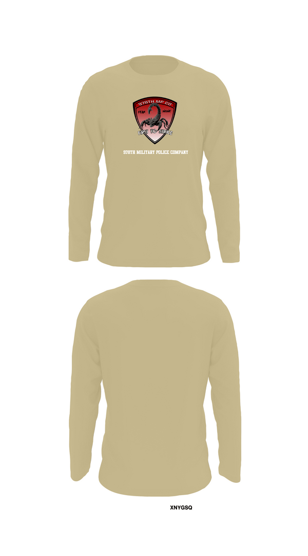 Long Sleeve Performance Shirt, 978th Military Police Company, , Teamtime, Team time, sublimation, custom sports apparel, team uniforms, spirit wear, spiritwear, sports uniforms, custom shirts, team store, custom team store, fundraiser sports, apparel fundraiser