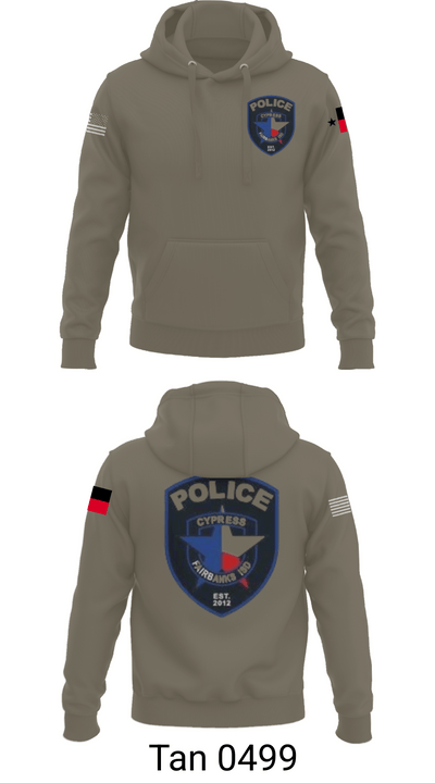 Cypress- Fairbanks ISD Police Department 56419862 Hoodie - 74