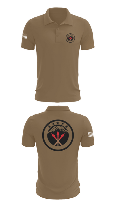 593rd esc 84588432 Short Sleeve Performance Polo - 7