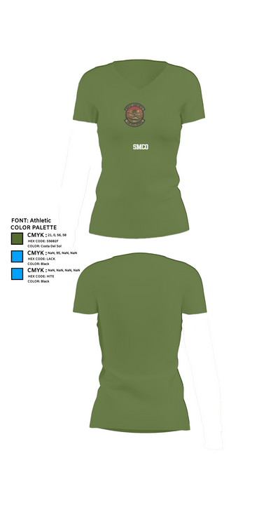 SMCO 97936482 Women's Short Sleeve V-neck Shirt - 44