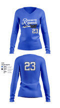 Irvington Preparatory Academy Softball 81081821 Women's Long Sleeve V-neck Shirt - 3